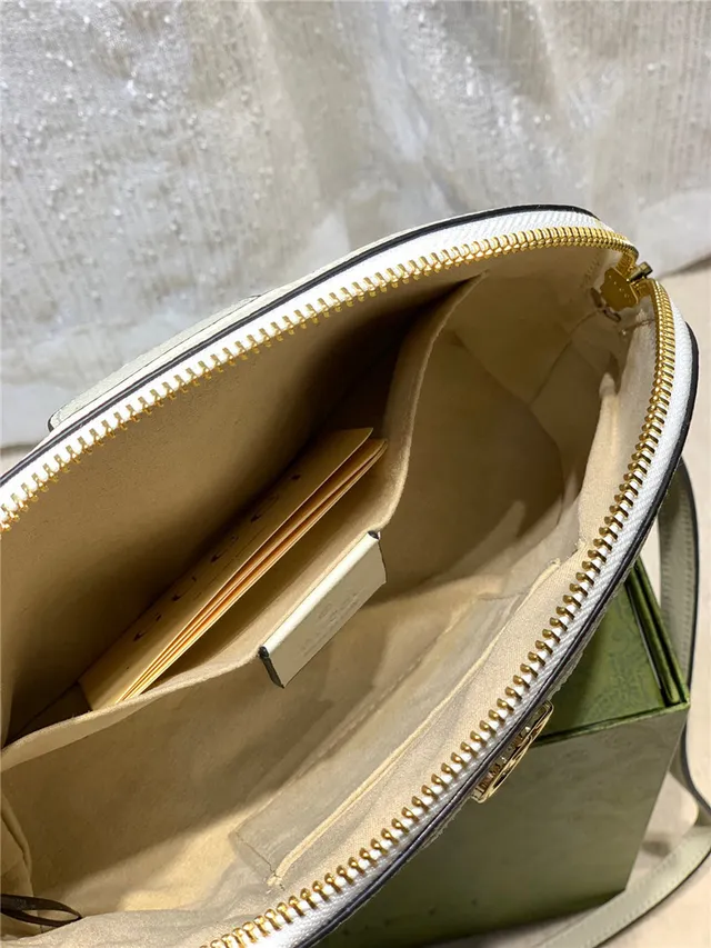 Gucci Ophidia 米色 GG Monogram Canvas Web Stripe Chain Bag 5