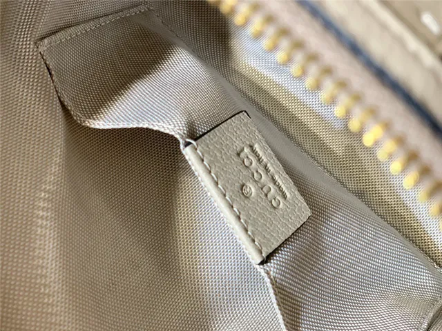 Gucci Ophidia 米色 GG Monogram Canvas Web Stripe Chain Bag 11