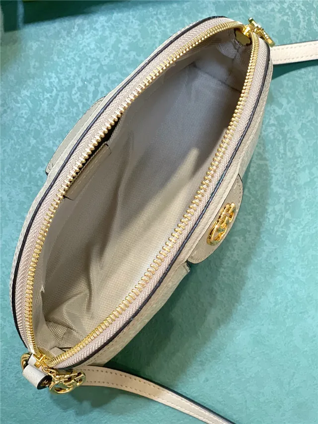 Gucci Ophidia 米色 GG Monogram Canvas Web Stripe Chain Bag 12
