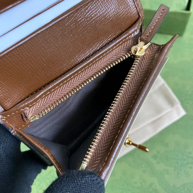 Gucci Ophidia GG Canvas and Leather Short Wallet 3