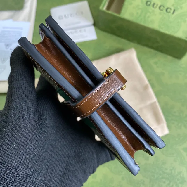 Gucci Ophidia GG Canvas and Leather Short Wallet 8