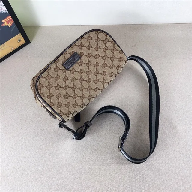 Gucci Ophidia GG Monogram بيج وبني حقيبة على الكتف 12