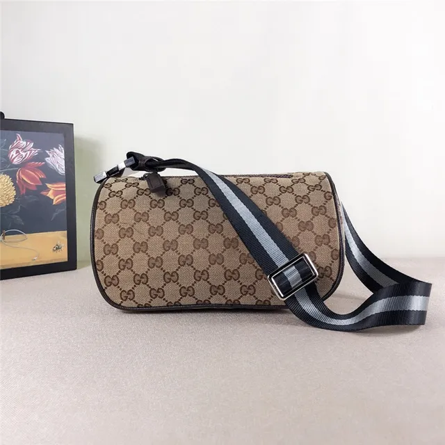Gucci Ophidia GG Monogram بيج وبني حقيبة على الكتف 15