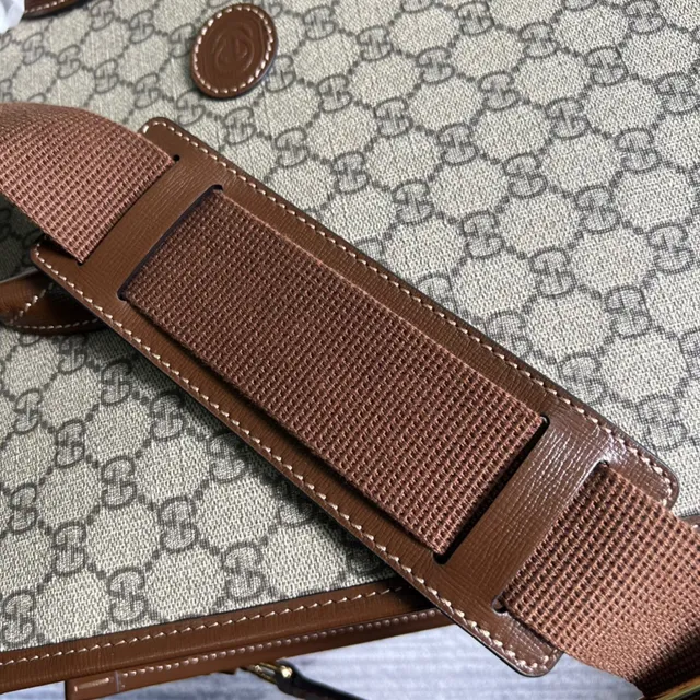 Gucci Ophidia GG Monogram Canvas bolso tote beige y marrón 4