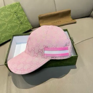 Gucci Screener Pink GG Monogram Baseball Cap