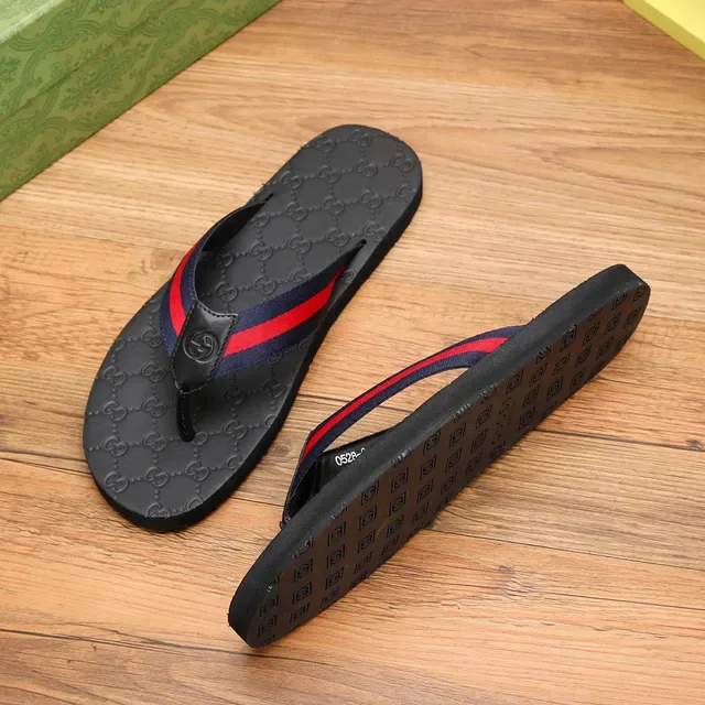 Gucci Slide Preto Vermelho GG Monogram Sola Web Stripe Alça 2