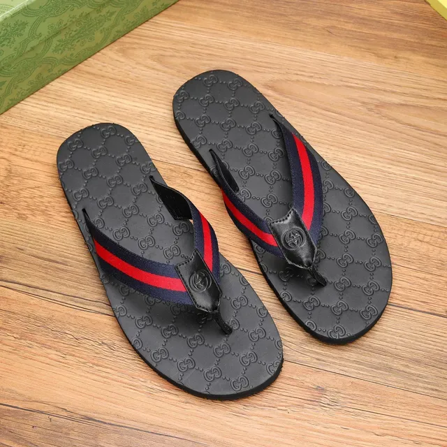 Gucci Slide Preto Vermelho GG Monogram Sola Web Stripe Alça 3