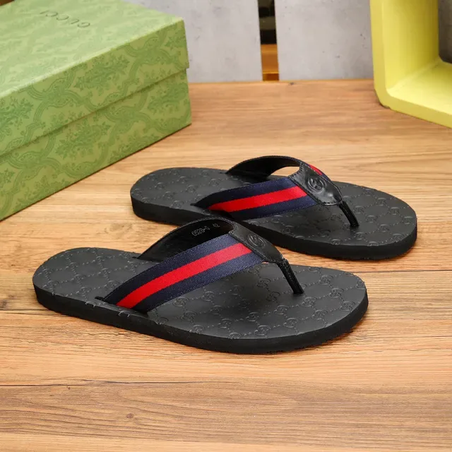 Gucci Slide Preto Vermelho GG Monogram Sola Web Stripe Alça 8