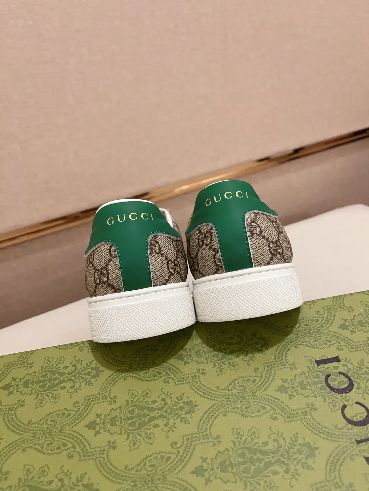 Gucci Tennis 1977 Beige GG Monogram Web Stripe লাইফস্টাইল স্নিকার্স 3