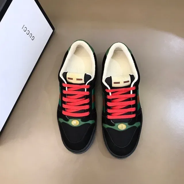 Gucci Tennis 1977 Negro Verde Naranja Web Stripe zapatillas lifestyle 2