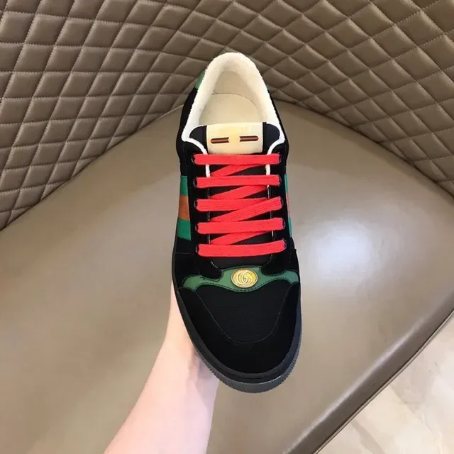 Gucci Tennis 1977 Negro Verde Naranja Web Stripe zapatillas lifestyle 8