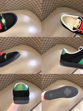 Gucci Tennis 1977 Negro Verde Naranja Web Stripe zapatillas lifestyle 9