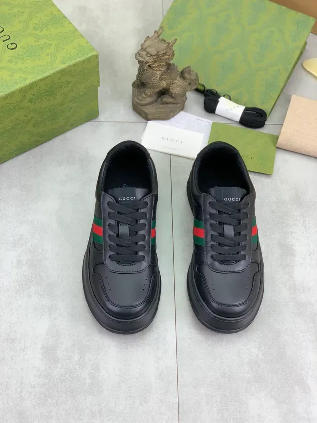 Gucci Tennis 1977 noir vert rouge Web lifestyle sneakers 5