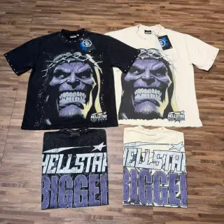 Hellstar Crowned Skull and Bigger Graphic T-Shirt
