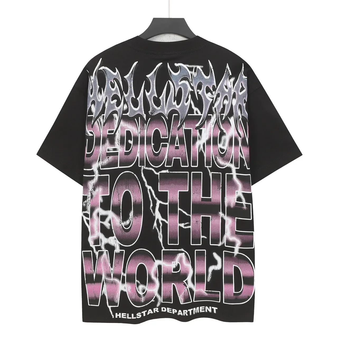 Camiseta oversized gráfica cyberpunk Hellstar Department 3