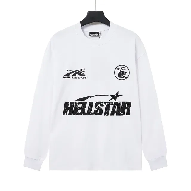Hellstar 图案印花长袖圆领T恤 3