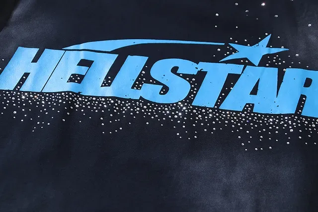 T-shirt Hellstar oversize à imprimé graphique noir et bleu 12