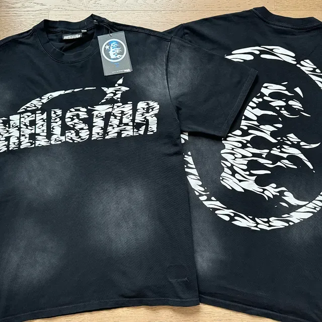 Hellstar Graphic Print Oversized Navy T-Shirt 7