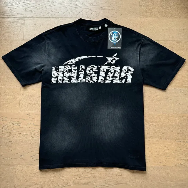 Hellstar Graphic Print Oversized Navy T-Shirt 8