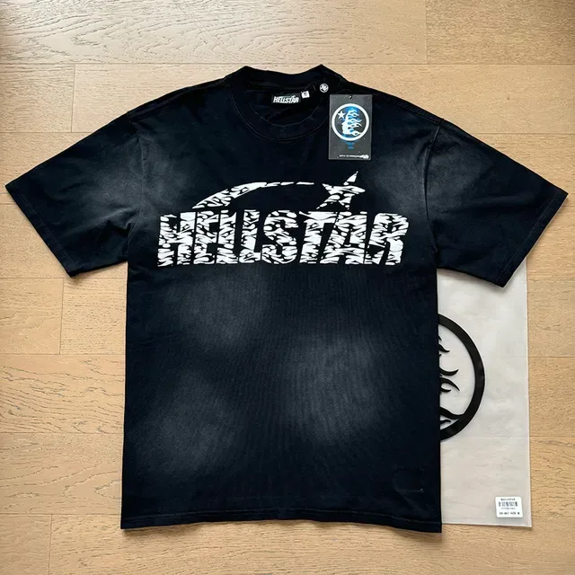 Hellstar Graphic Print Oversized Navy T-Shirt 9