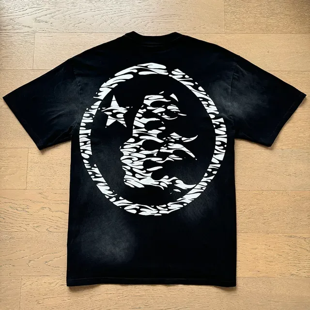 Hellstar Graphic Print Oversized Navy T-Shirt 10