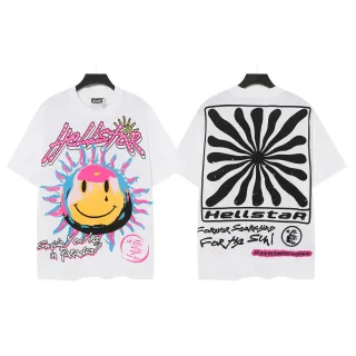 Hellstar Oversized Graphic Print White T-Shirt