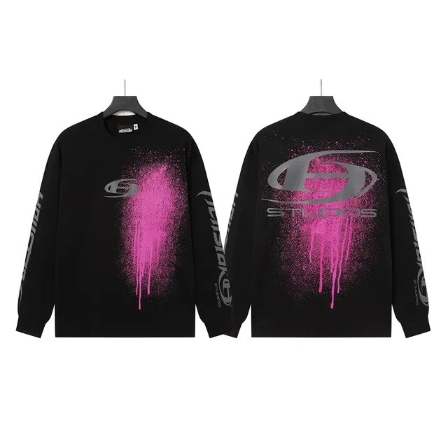 Camiseta de manga longa Hellstar com gráfico spray 6