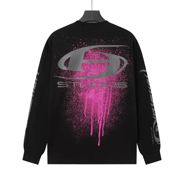 Camiseta de manga longa Hellstar com gráfico spray 8