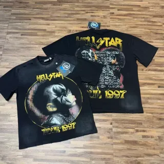 Hellstar Tour 1997 Graphic Distressed Black T-Shirt