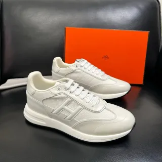 Hermès H-Sneaker Off-White চামড়ার লাইফস্টাইল স্নিকার