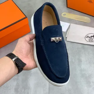 Hermès Oran نافي أبيض سويد معدني ه-بكل هاردوير لوافر