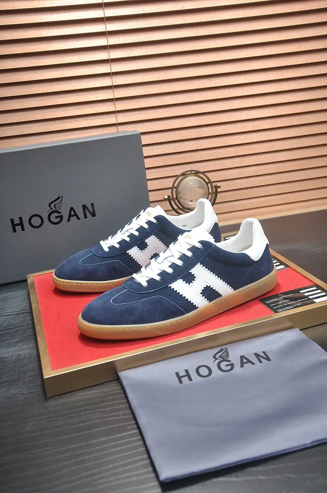 Hogan Navy White Suede H-Panel Lifestyle Sneakers 5