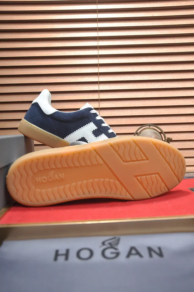 Hogan Navy White Suede H-Panel Lifestyle Sneakers 7