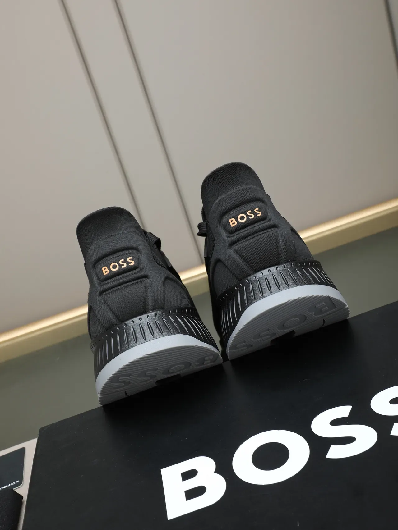 Hugo Boss Black Knit Upper Lifestyle Sneaker 3