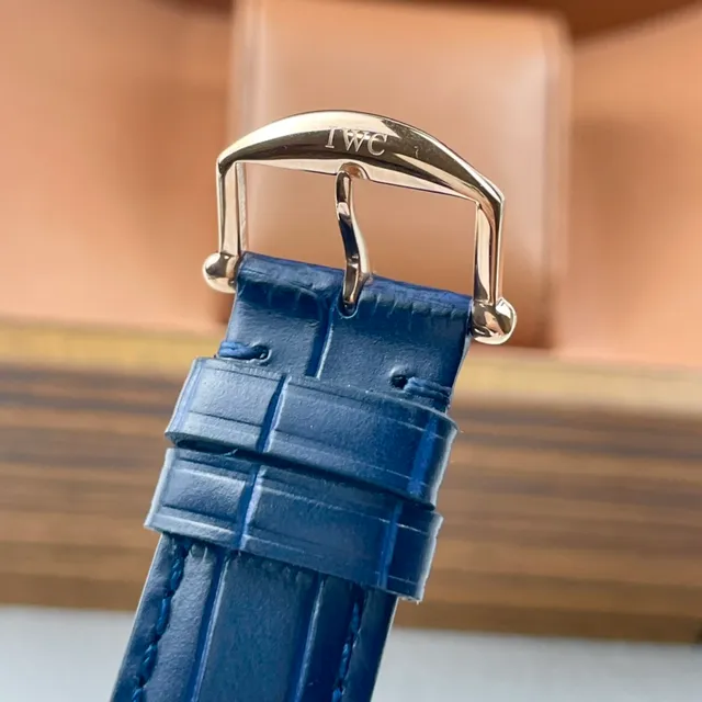 IWC Portofino Automatic Blue Sunburst Dial Mechanical Watch 3