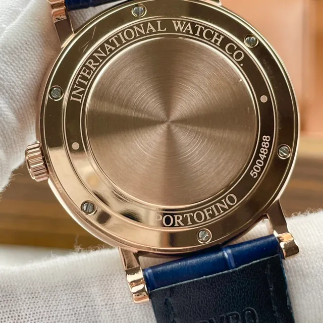 IWC Portofino Automatic Blue Sunburst Dial Mechanical Watch 5