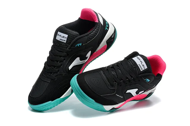 Joma Black Pink Zapatos Bajos Con Cordones De Malla Sintética Y Cuero En La Parte Superior 2