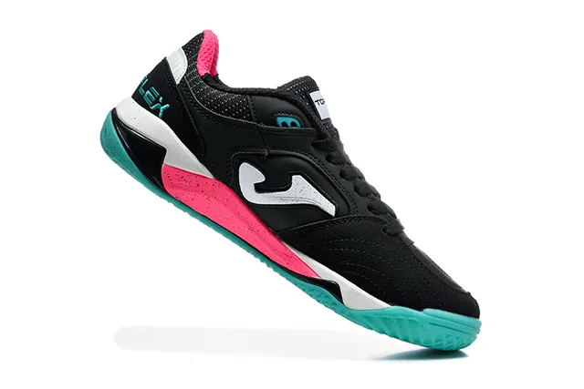 Joma Black Pink Zapatos Bajos Con Cordones De Malla Sintética Y Cuero En La Parte Superior 3