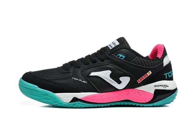 Joma Black Pink Zapatos Bajos Con Cordones De Malla Sintética Y Cuero En La Parte Superior 9
