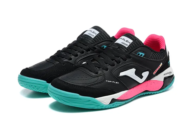 Joma Black Pink Zapatos Bajos Con Cordones De Malla Sintética Y Cuero En La Parte Superior 10
