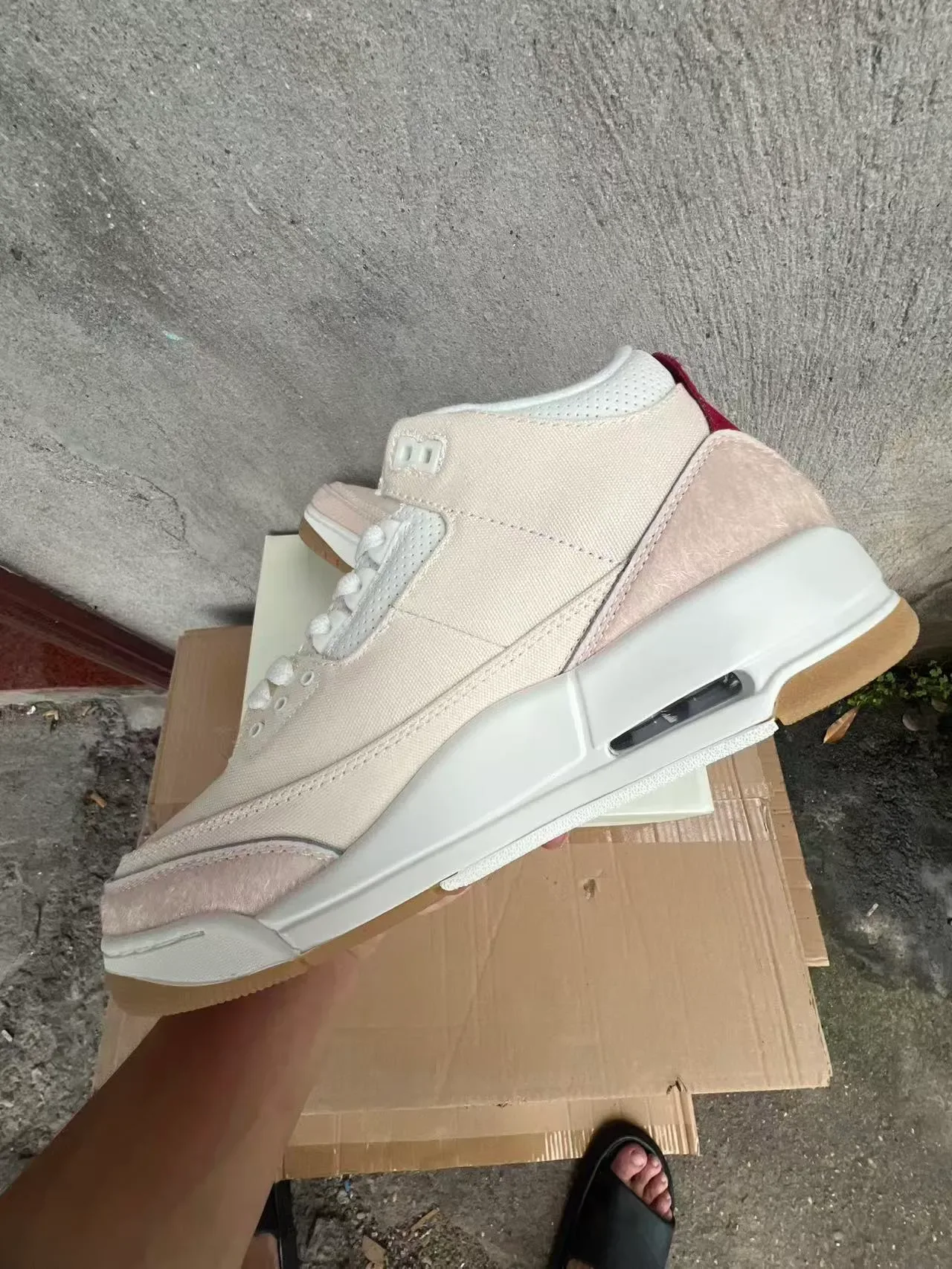 Levi's Beige Rouge Sneakers Hautes Textil-Suede Hybride 5