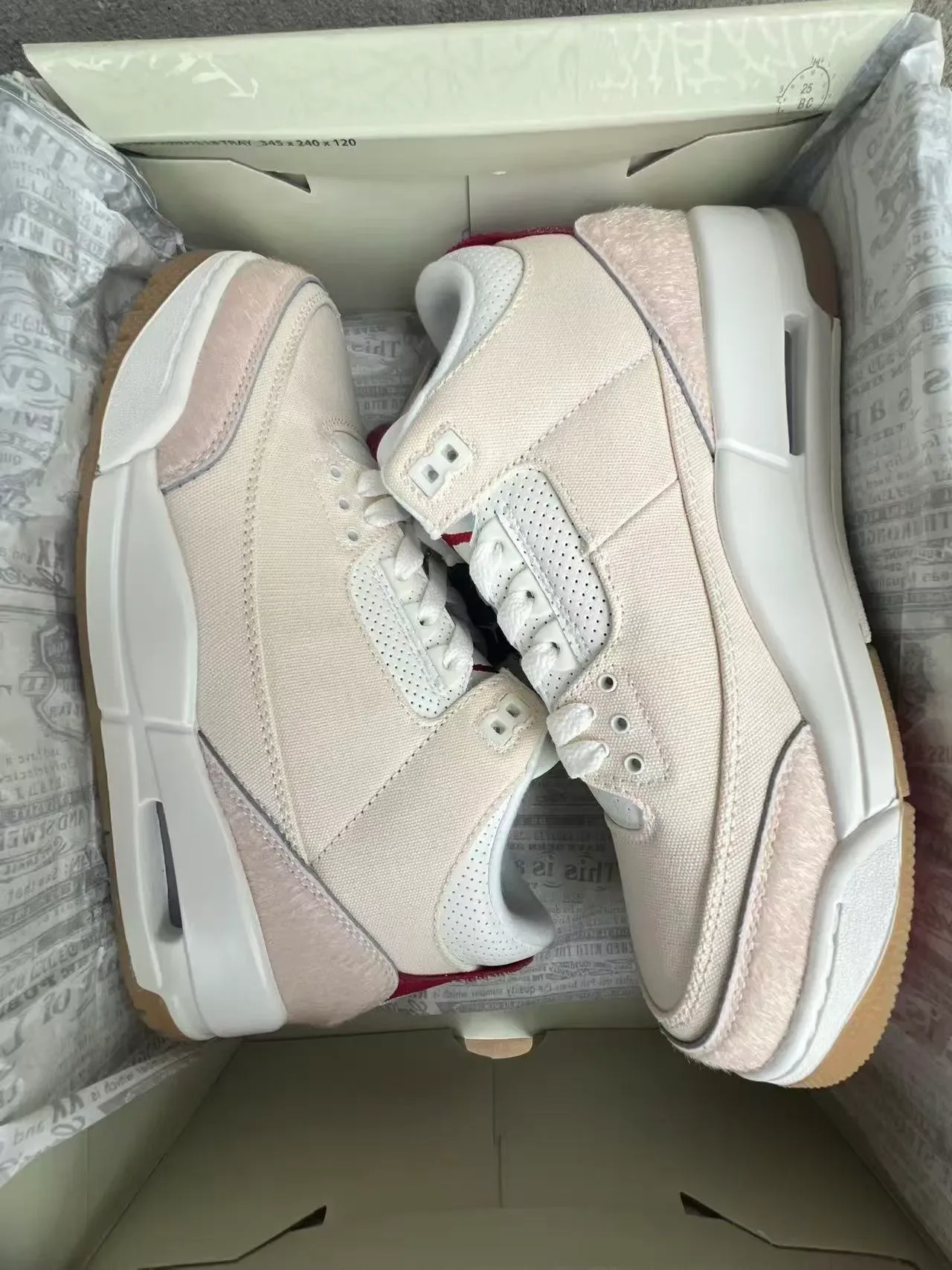 Levi's Beige Rouge Sneakers Hautes Textil-Suede Hybride 9