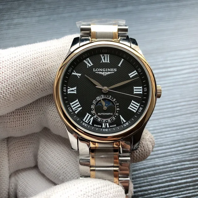 Longines Master Collection White Dial Moonphase Mechanical Watch 6