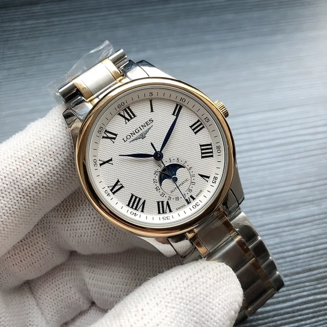 Longines Master Collection White Dial Moonphase Mechanical Watch 8