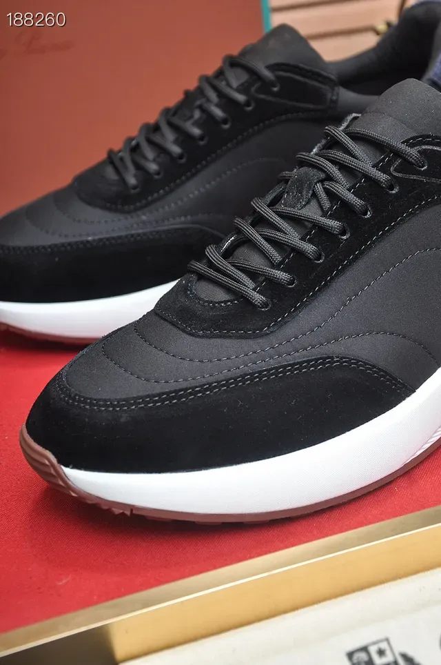 Loro Piana 黑白生活方式运动鞋 3