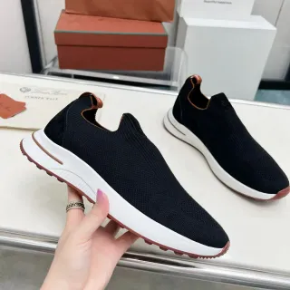 Loro Piana 黑棕色 针织袜套领 生活方式运动鞋