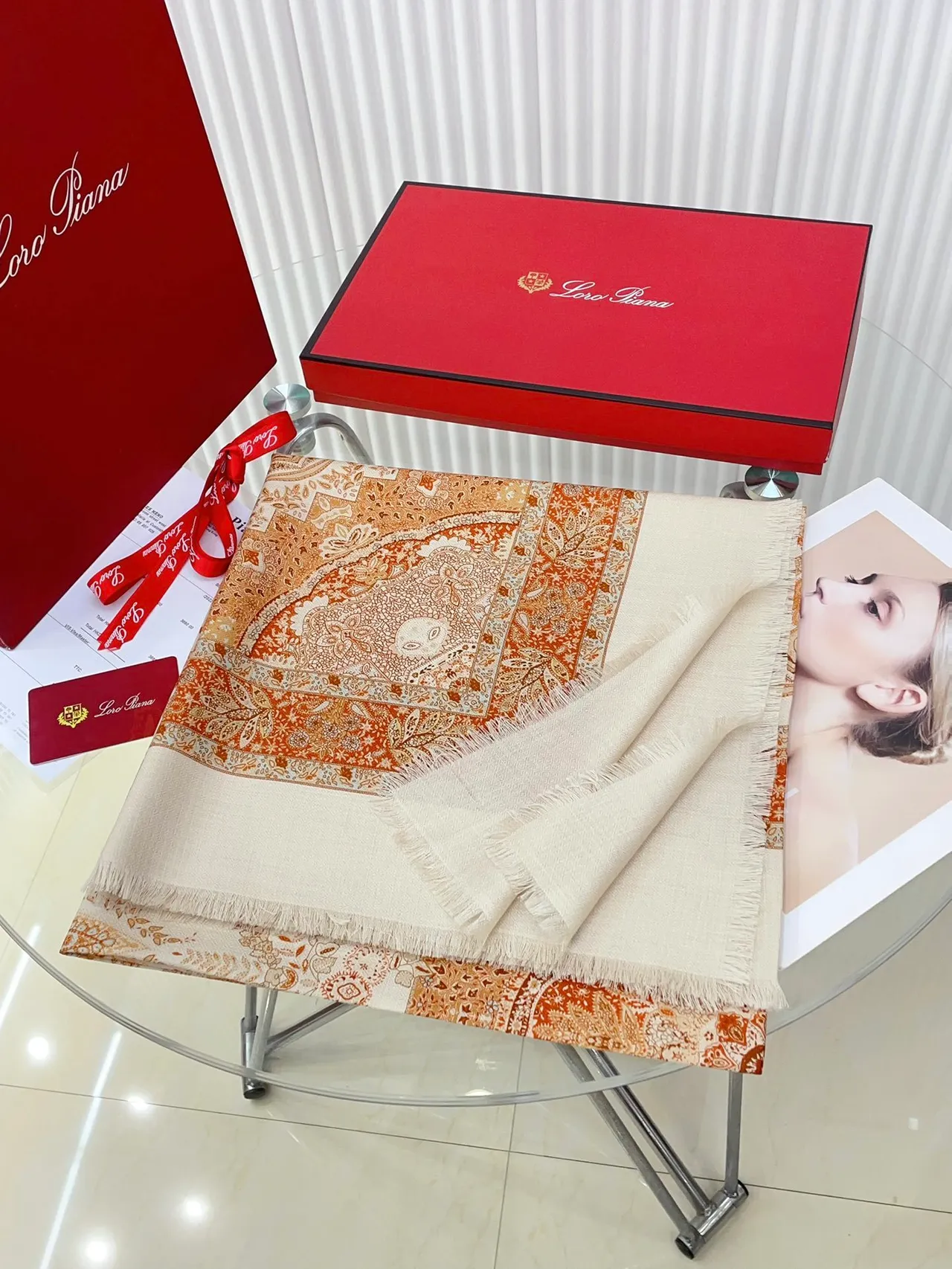 Loro Piana estampado de Paisley bufanda de Cachemira 5