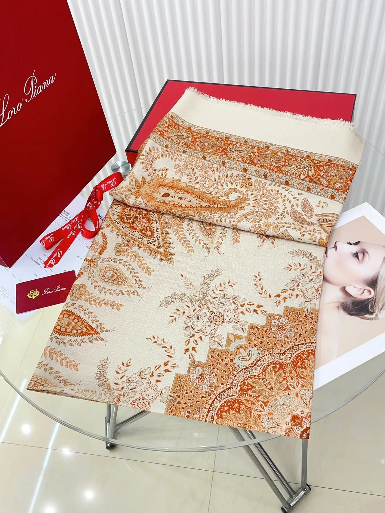Loro Piana estampado de Paisley bufanda de Cachemira 6