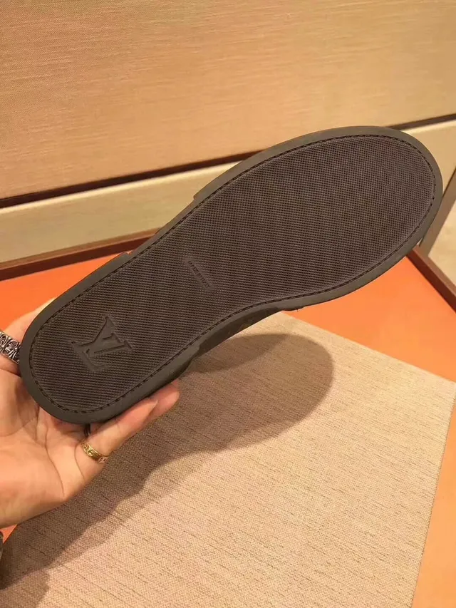 Louis Vuitton काला भूरा Monogram Canvas Leather Toe Cap Ankle Boots 4