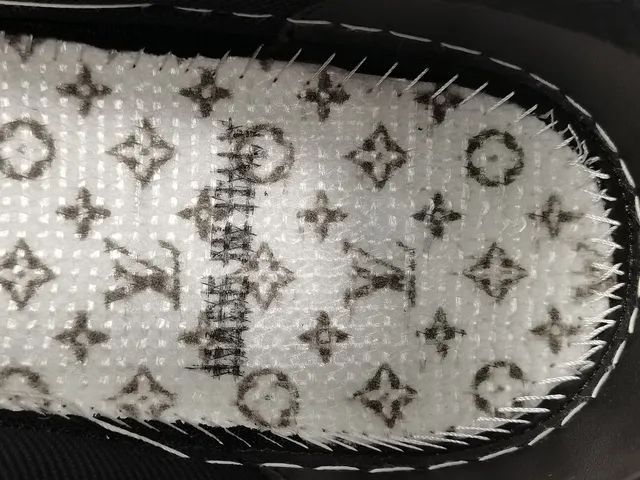 Louis Vuitton Black White Layered Leather And Mesh Upper Integrated Strap System Lifestyle Sneakers 2